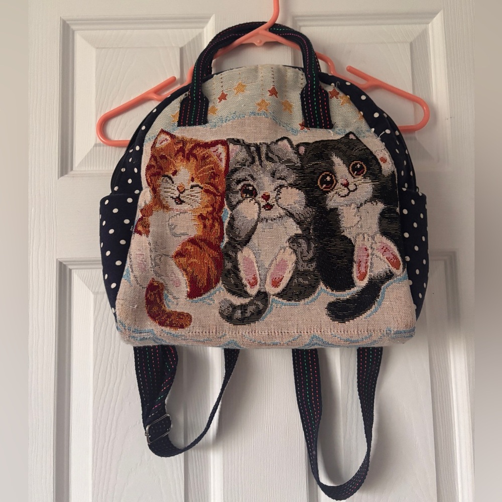 Cute Cat Tapestry Backpack